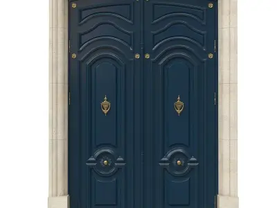 Entrance classic door 50 3D model