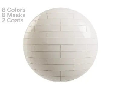 Subway Tile in Double Running Bond Texture