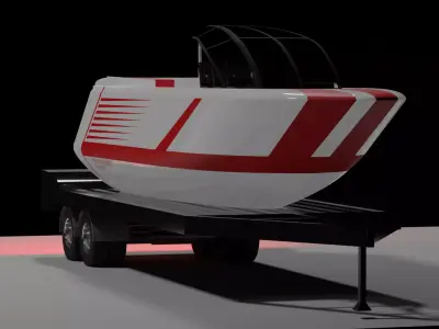 Modern Luxury Speed Boat 3D model