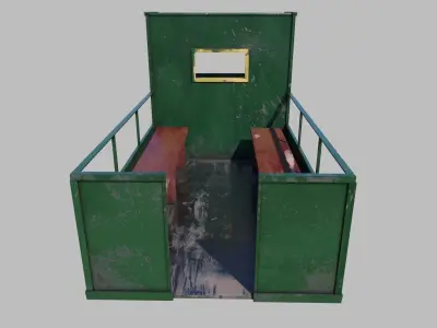 Old Climber Truck Low-poly 3D model