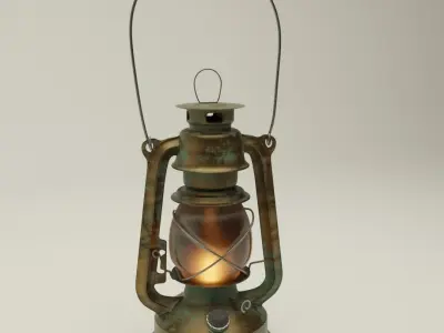 Mediaeval Lantern Design Low-poly 3D model