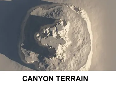 3d Terrain Canyon 3D model