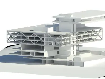 SEATTLE PUBLIC LIBRARY MODEL 3D model