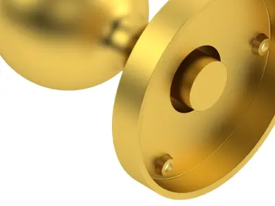  Ball Mortice Door Knob 3D model