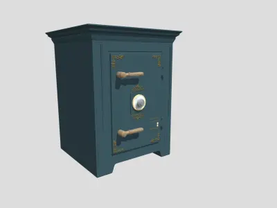 Blue safe  3D model