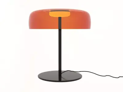 glass table lamp 3D model