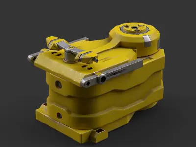 Sci-Fi Loot box  3 Low-poly 3D model