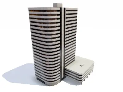 Building PBR Game Ready tall Low-poly 3D model