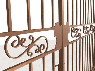 Ornamental ion gate 3D model