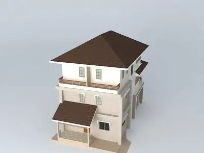 House 3 FL P302 3D model