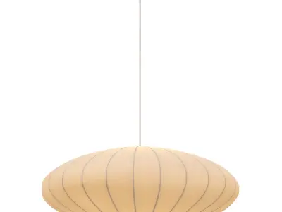 Handmade Apartment silk chandelier 3D model