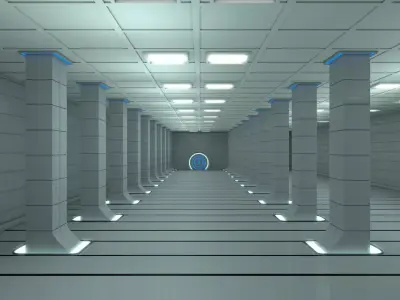 Sci Fi Warehouse 3D model