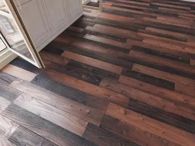 Wooden floor 27 WITHOUT PLUGINS 3D model