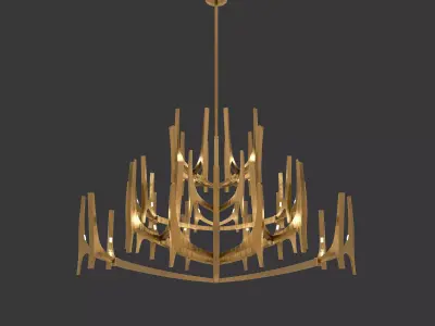 Tusk Chandelier 2 3D model