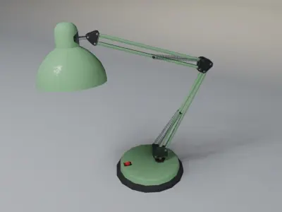 Gameready Table lamp Low-poly 3D model