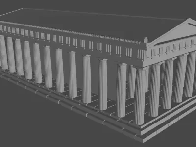 Temple of Hephaistos 1to100 scale 3D print model