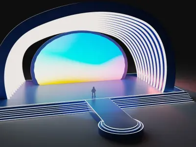 Entertainment Concert or Award Event Stage 3D model 3D model