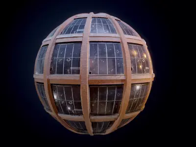 City Building Windows Seamless PBR Texture Texture