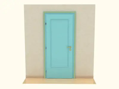 Wooden Door 3D model