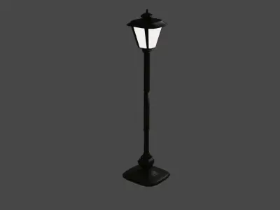 Light pole Free low-poly 3D model