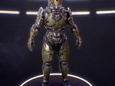 Sci-Fi Armor 1 Low-poly 3D model