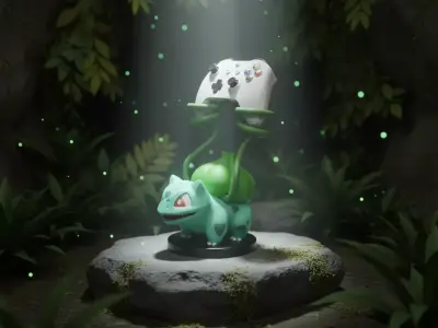 Bulbasaur Controller Stand 3D print model