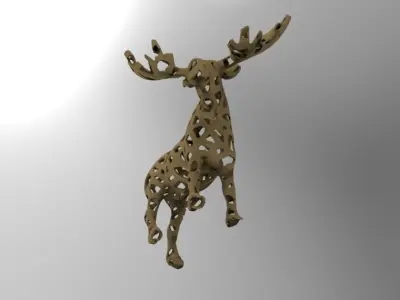 Voronoi Moose 3D print model