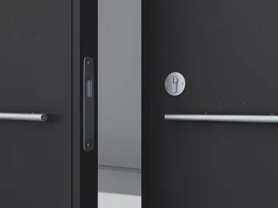Aluminium door 113 3D model