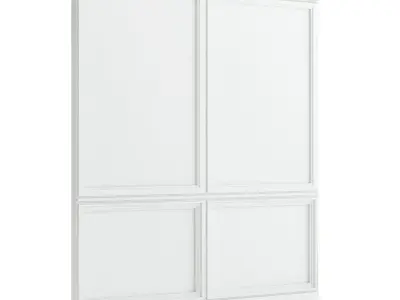 Classic White Wall 3D model