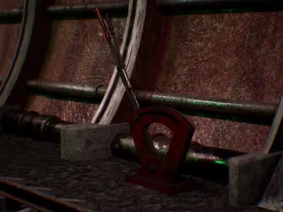 Old Metro Tunnel 20 Assets Low-poly 3D model