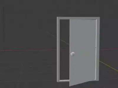 Door Open 3D model