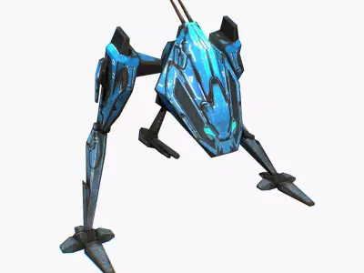 Animated Mech Walker 3D model