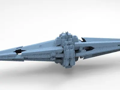 Sci fi Core crystal Shard 3 3D model