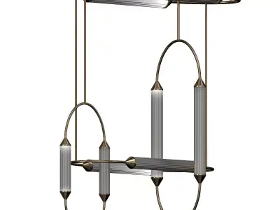 Sculptural Ornamental Lighting 3D model