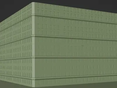 Building 10 Low-poly 3D model buy
