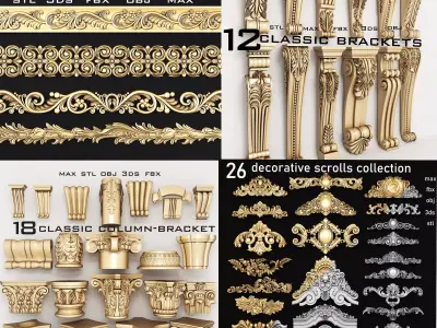 Decorative Collection 3D Model Pack
