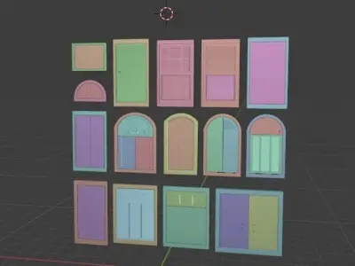 14 windows designs available  3D model