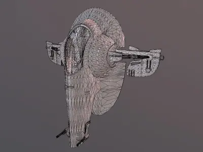 STAR WARS SLAVE-1 STARSHIP PBR Low-poly 3D model