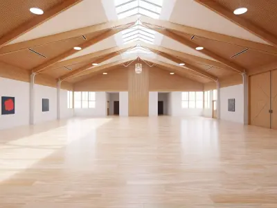 Art Museum Gallery Interior 43 Low-poly 3D model