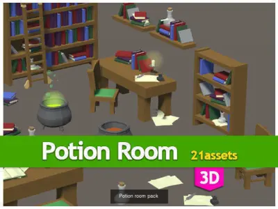 magician dungeon 3D Model Pack