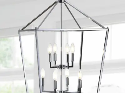 Joree Light Lantern Chandelier - 3 Colour 3D model