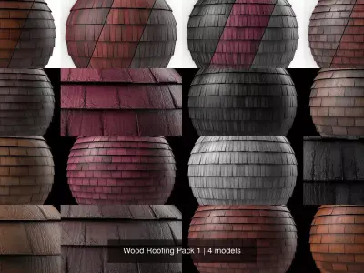  Wood Roofing Pack 1 Texture