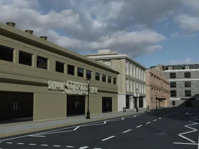 Greenwich Street - Blue Angel 3D model