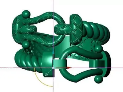 28 Crosshatch Luxe Ring 5gm 3D print model