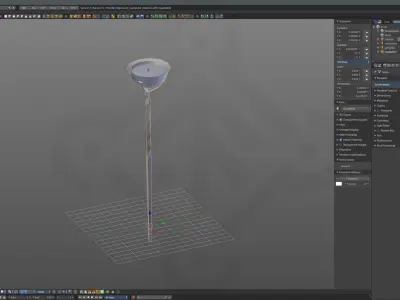 Viking Lamp  Oseberg Low-poly 3D model