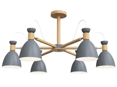 Modern Creative Macaron Pendant Light Low-poly 3D model