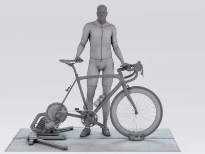  Indoor Bike Trainer Animated HQ Standard License 