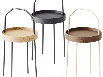 Wooden Coffee Table Burvik by Ikea 3D model