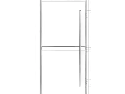 Metal Front Door 3D model