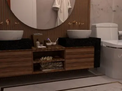 modern bathroom 3D model